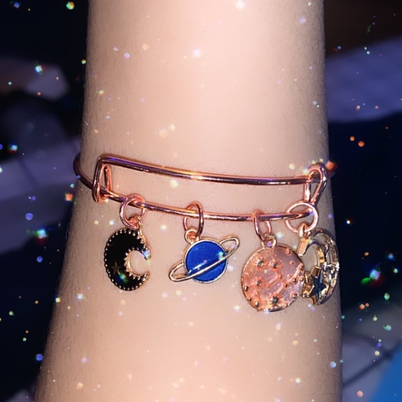 Beautiful silver space style bangle❗️ - Picture 4 of 4